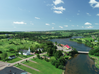 New Glasgow PEI aerial New Glasgow PEI aerial