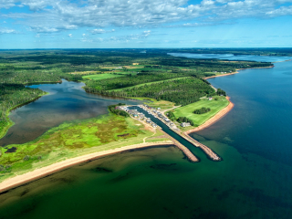 PEI Fishing Run aerial PEI Fishing Run aerial