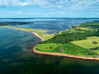PEI coast aerial PEI coast aerial